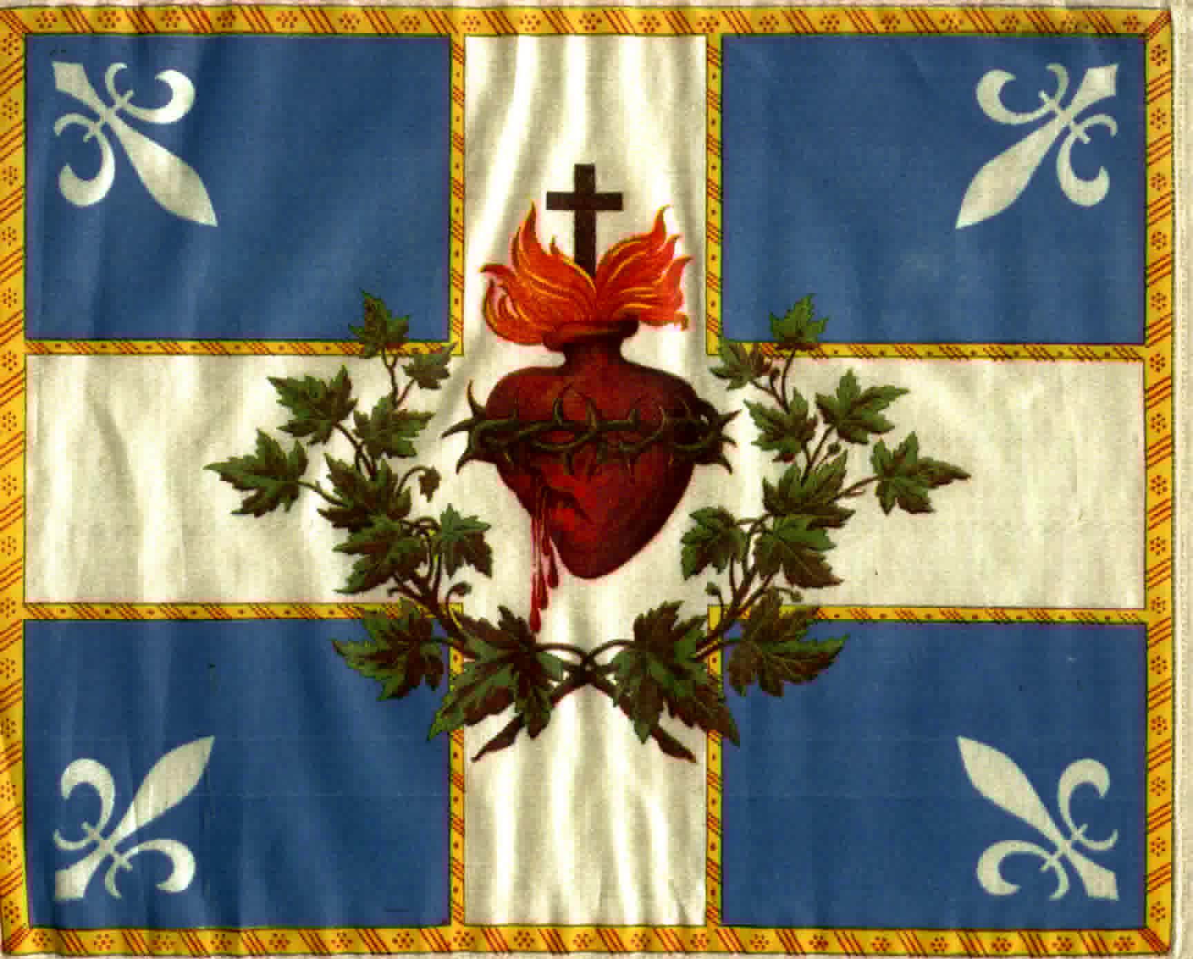 Drapeau du Sacré-Cœur du Carillon